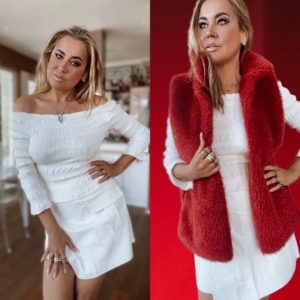 Chic in whitered