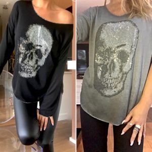 Glitter skull